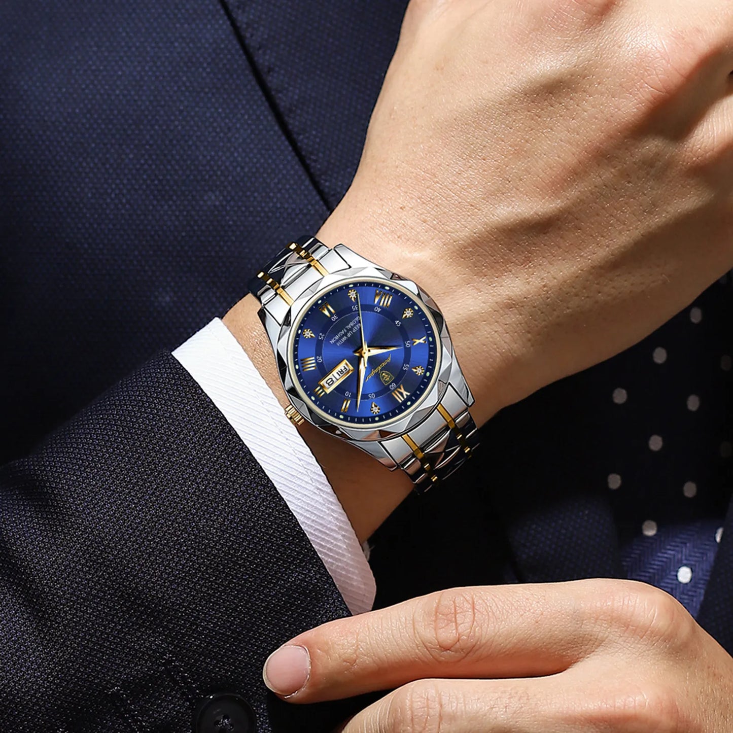 POEDAGAR Top Luxury Quartz Watch