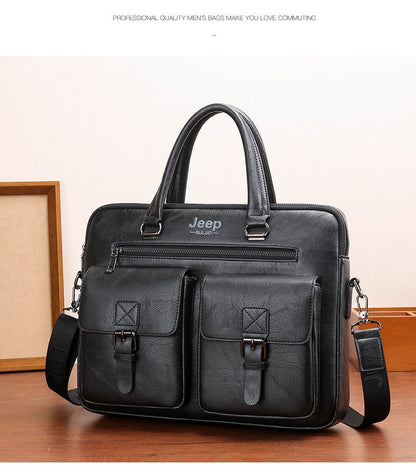 Jeep Out Pocket Leather Bag