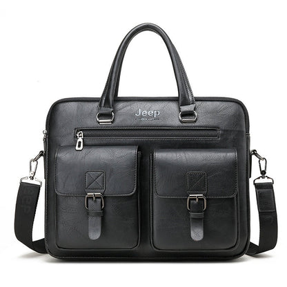 Jeep Out Pocket Leather Bag