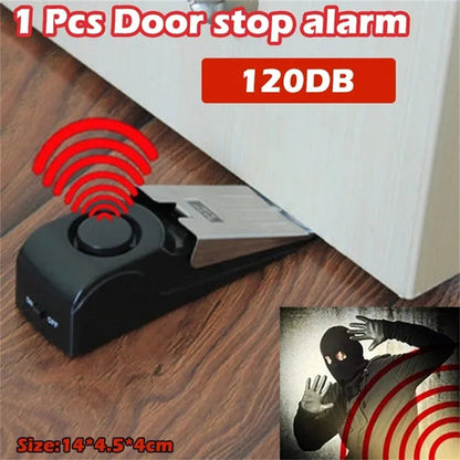 Portable Door-Stop Alarm + Battery